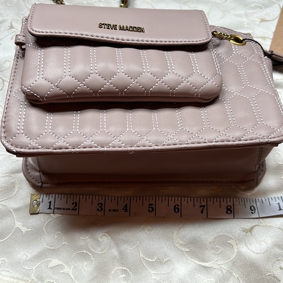 NWT STEVE MADDEN BELIAN Crossbody Bag Quilted 2PC🌹🌹 - Picture 12 of 17